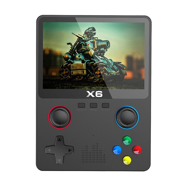 New X6 3.5Inch IPS Screen Handheld Game Player Joystick
