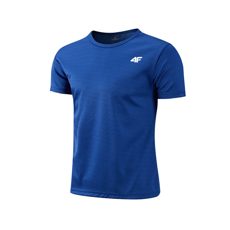 Men's Summer Exercise Trainning T-shirt High Quality Breathable