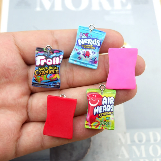 Resin Snacks Charms for Jewelry Making Diy Earring Bracelet Pendant Accessories