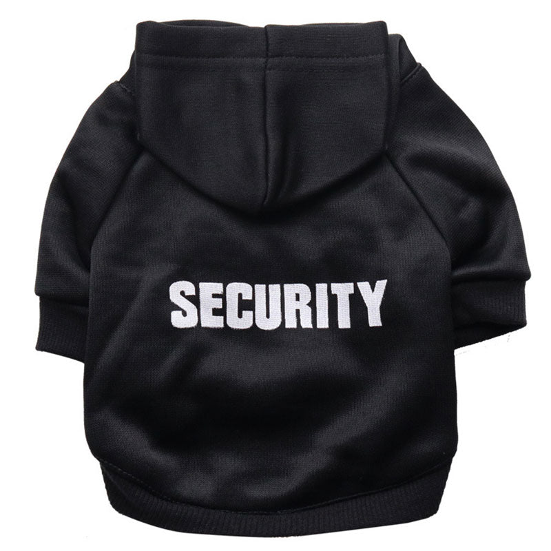 Security Cat Clothes Pet Cat Coats Jacket Hoodies For Cats