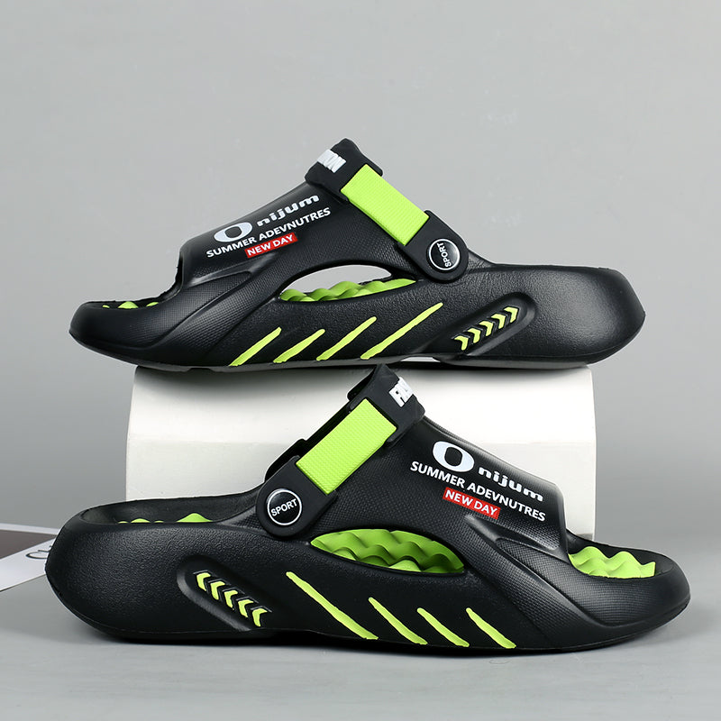 Men Slippers 2024 New Summer EVA Soft-soled Platform Slides
