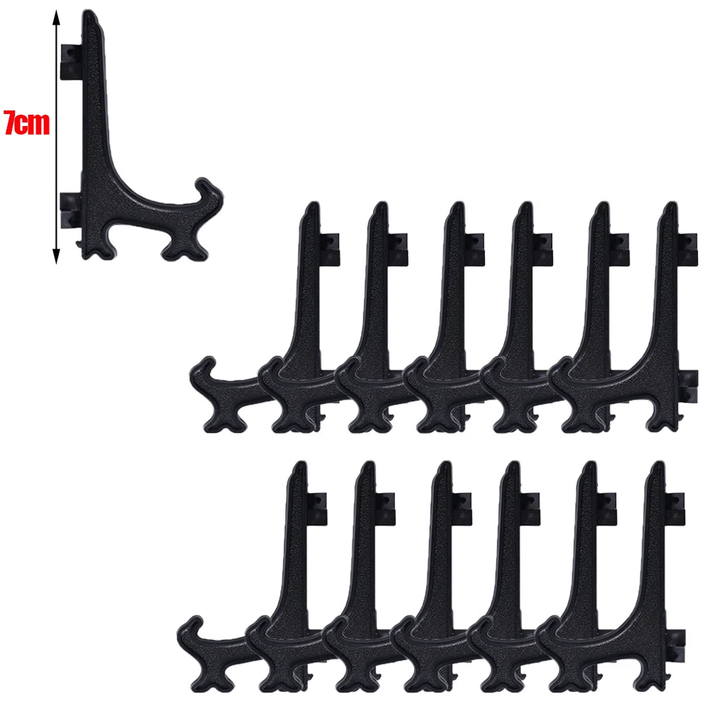 2pcs Portable Dish Display Stand Foldable Plastic