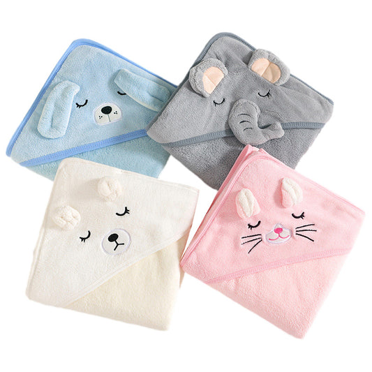 Cartoon Animal Baby Bath Towels Soft