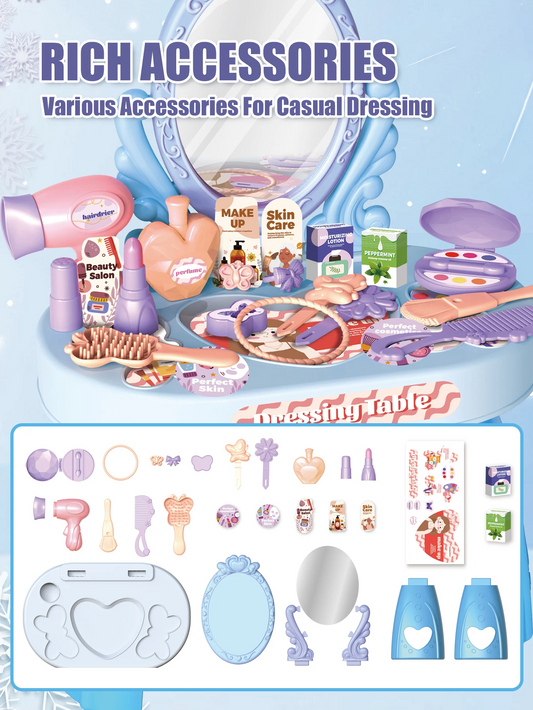 30pcs Kids dressing table toy girl