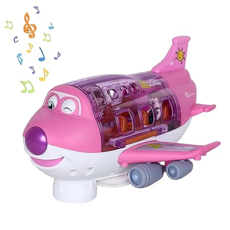 Kids Toys Electric Plane Aircraft Toys Car Airplane Model Music Simulation boy