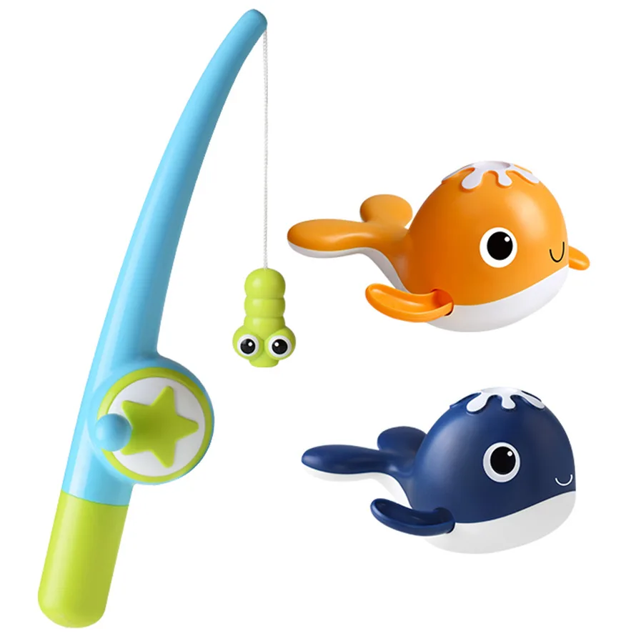 Magnet Baby Bath Fishing Toys Wind-up Swimming
