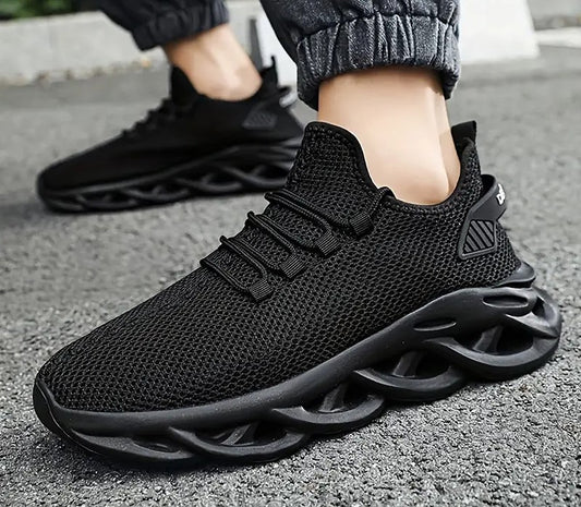 Men Sports Running Black Jogging Shoes Casual Sneakers