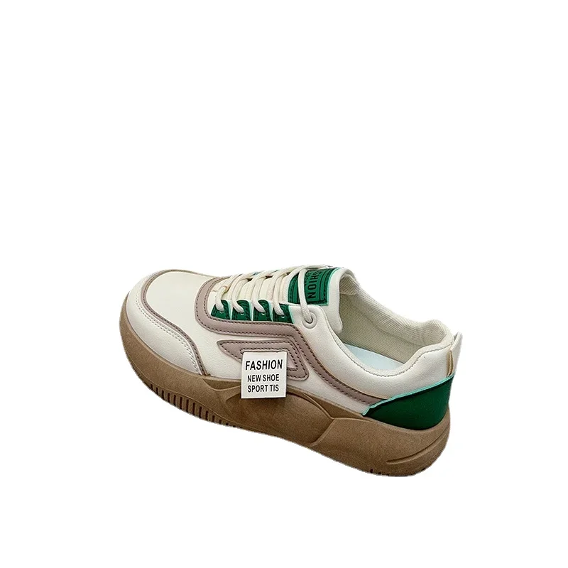 Sneakers Ladies Thick Soled Lace-Up Casual Shoes