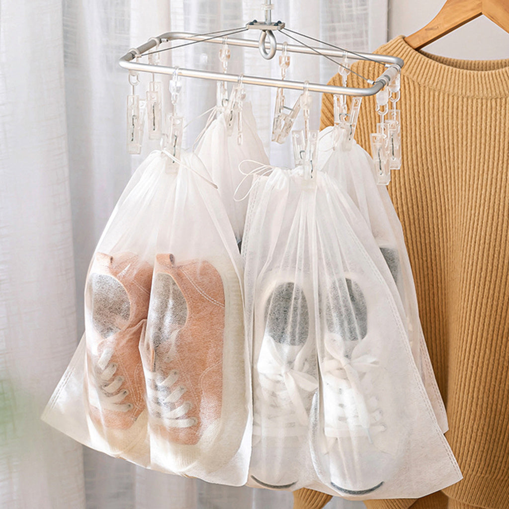 10pcs Shoes Storage Bag Closet Organizer Non-woven