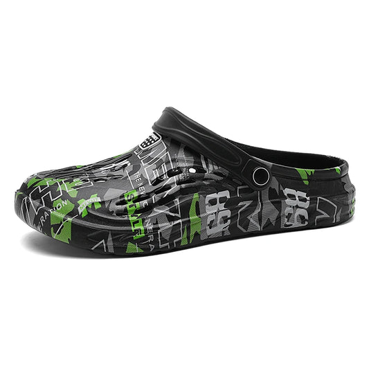 New Men's Slippers Summer Outdoor Thick Soles Non-slip Beach Shoes