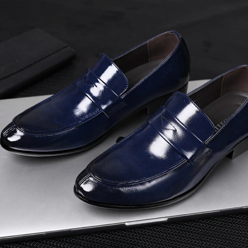 Men Leather Shoes New British Business Dress Shoes