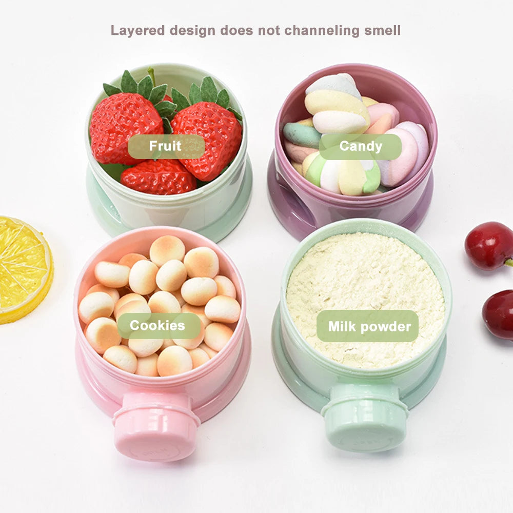 4Layer Bear Style Portable Milk Powder Box