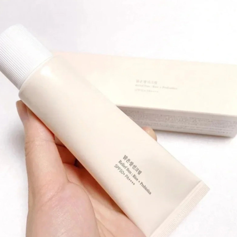 SPF50+ Sunscreen Korean Rice Probiotic Solar Blocker Skin Whitening Cream