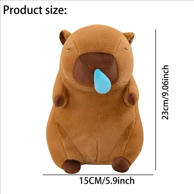 Cute Capybara Plush Toy with Stretchable Snot K Simulation Animal Plush