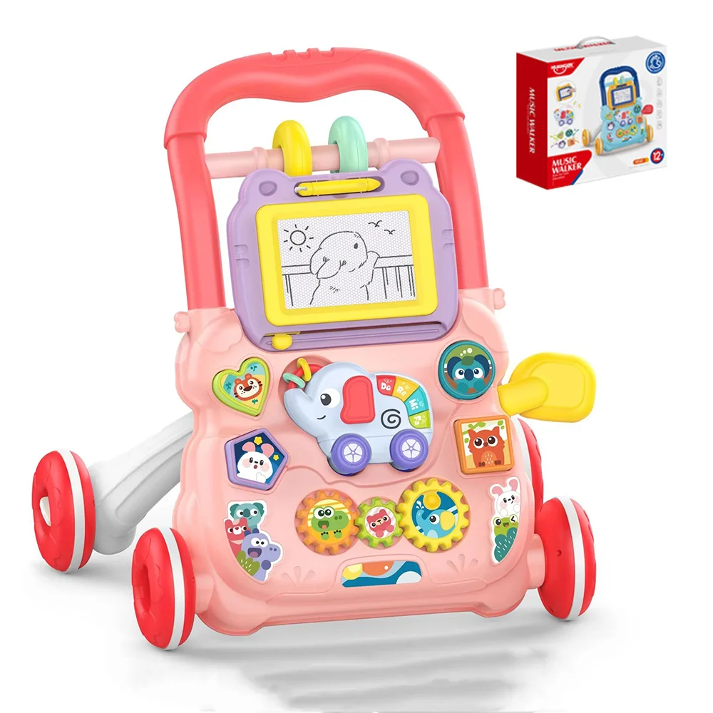 PANGDUBE Musical Baby Walker with Artboard Toy Baby