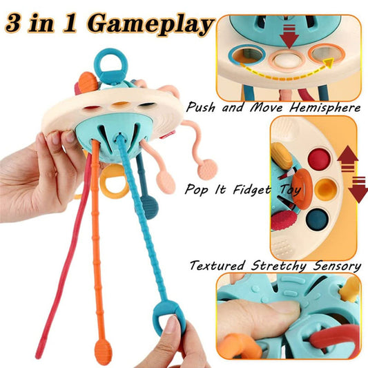 Montessori Sensory Development Baby Toys Pull String