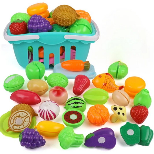 25 PCs Set DIY Fruit Cutting Music Toy