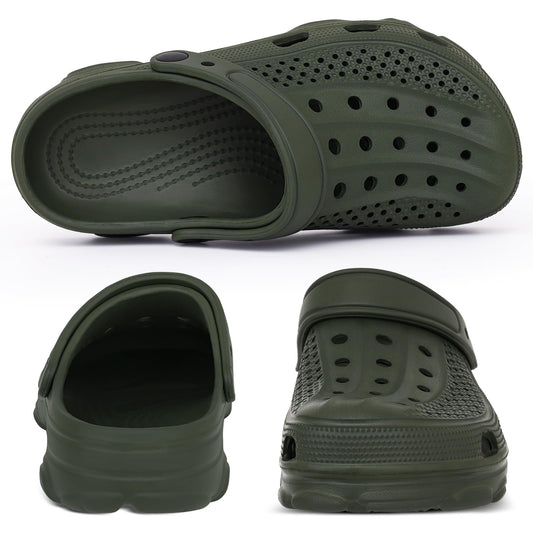 Men Clogs Slippers Breathable Garden Sandals Non-Slip Comfort Beach Shoes
