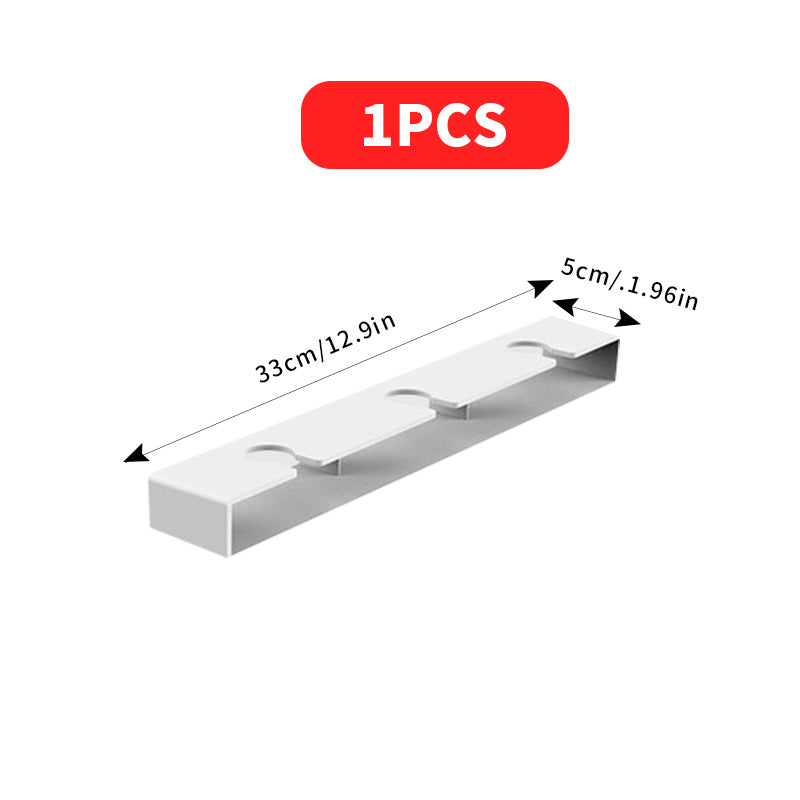 Kitchen Under Cabinet Free Punching Holder Wine Glass Rack