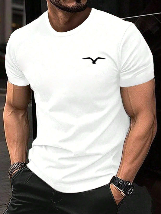 Men Cotton T-shirt Luxury Brand Fashion Big Size Top Casual Short Sleeve