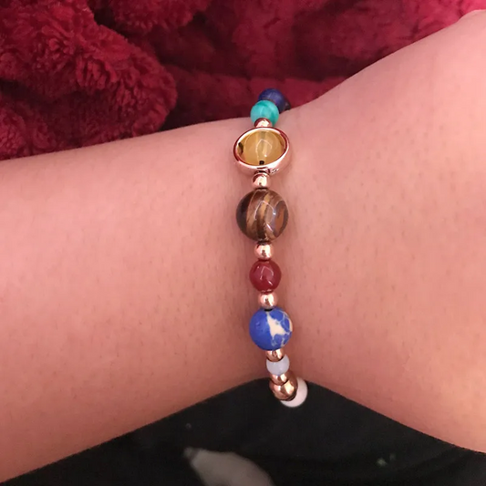 Cosmic Galaxy Solar System Bracelet for Women Men