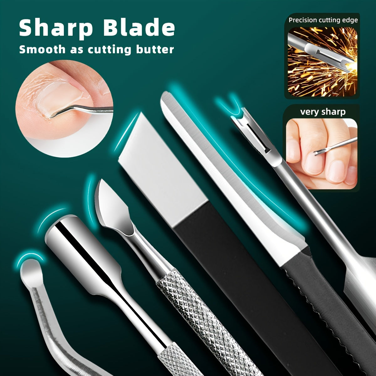 Foot Care Pedicure Kit - Multi-Functional Foot Files