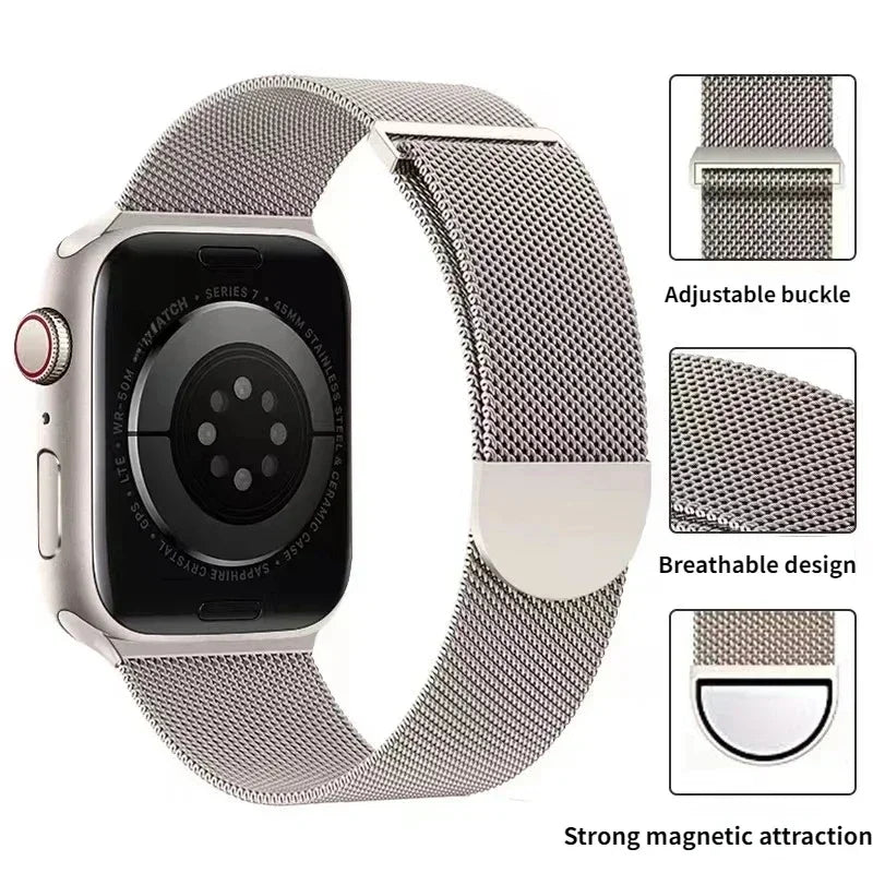Magnetic Loop Strap For Apple watch Band 44mm