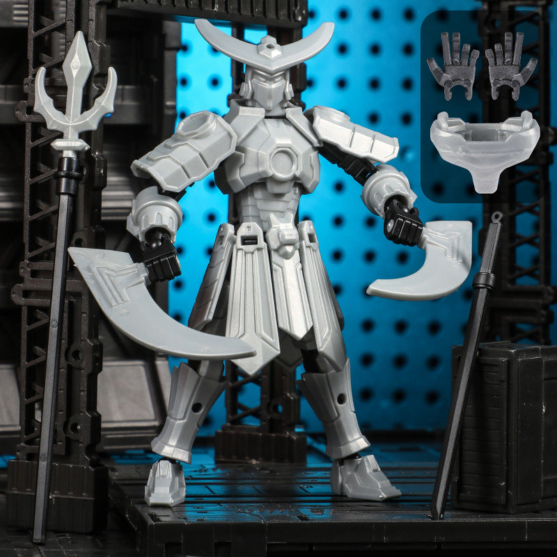 Mozi mecha lucky doll, robot deformation, 3D printed mannequin