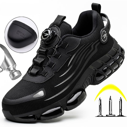 New Safety Shoes Men Anti-smash Anti-puncture Work Shoes Fashion Men