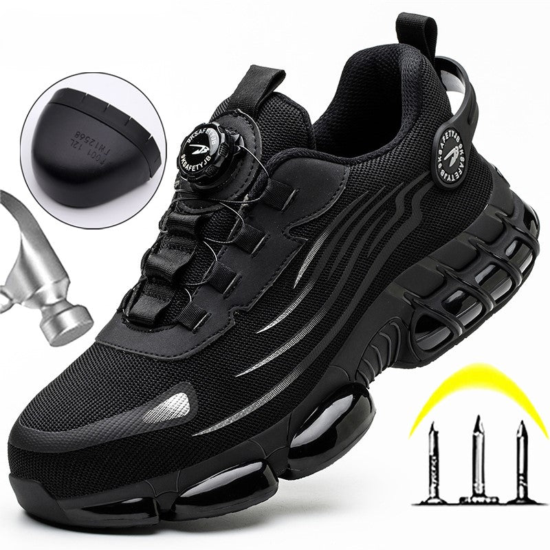 New Safety Shoes Men Anti-smash Anti-puncture Work Shoes Fashion Men
