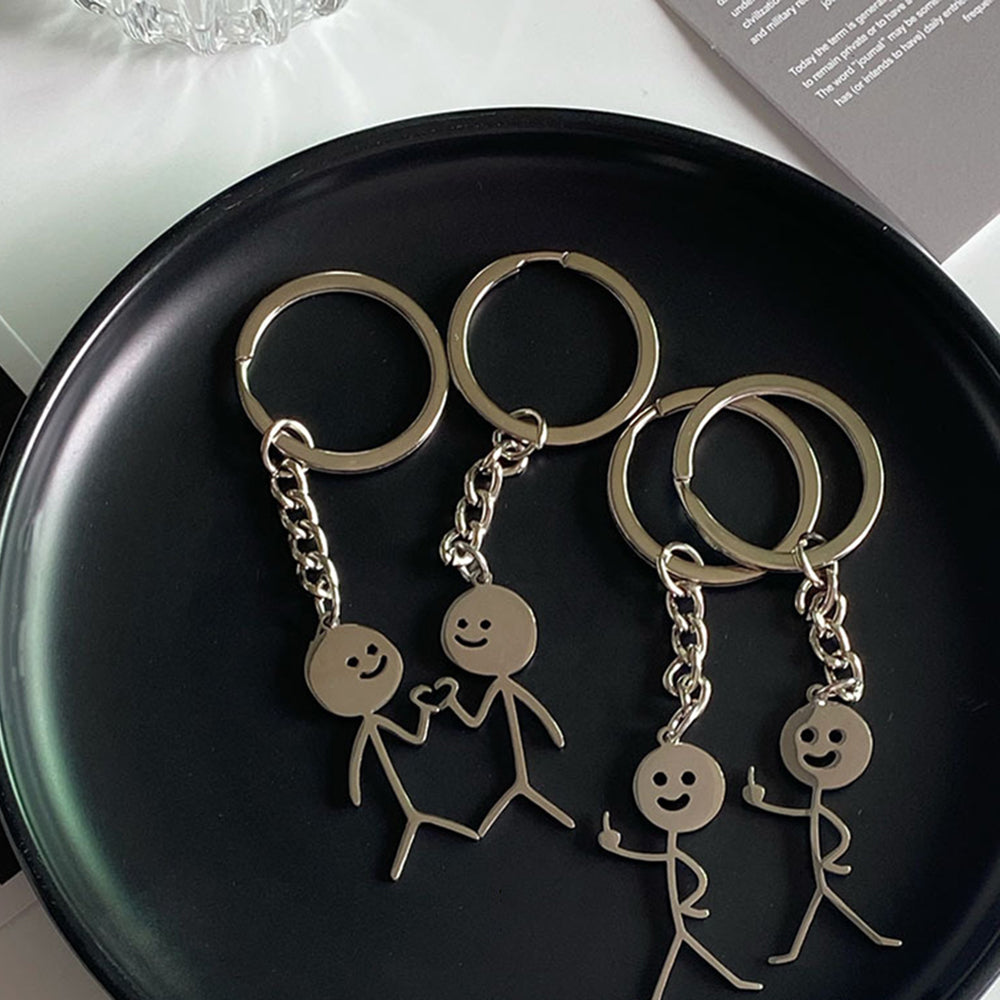 Funny Matchstick Men Keychain