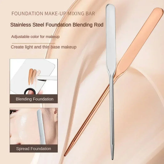 Stainless Steel Dual Heads Makeup Toner Spatula