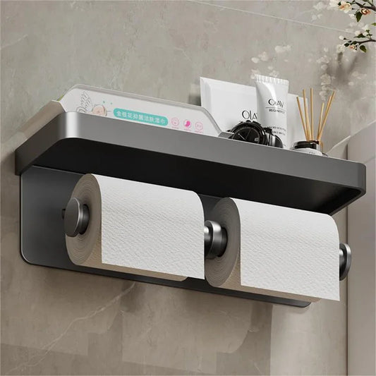 Aluminum Alloy Toilet Paper Holder WC roll Paper Holder