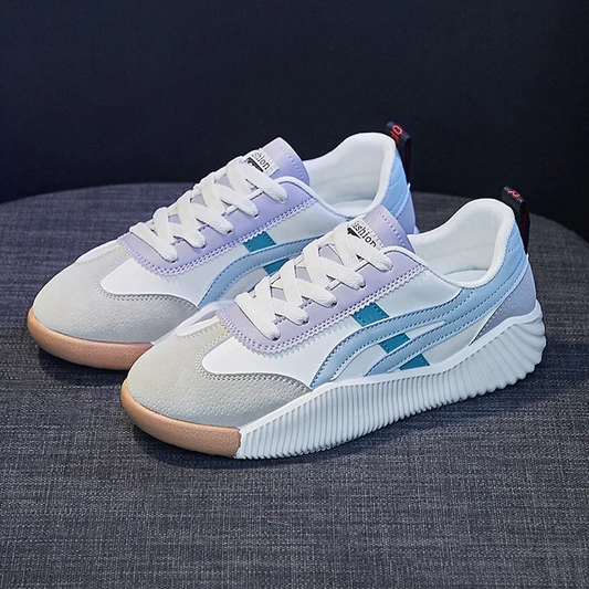 Women Outdoor Jogging Sneakers Spring PU Leather