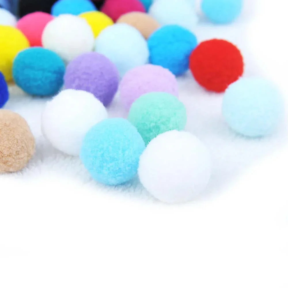 Delysia King 70pcs Cat Toy Plush Ball