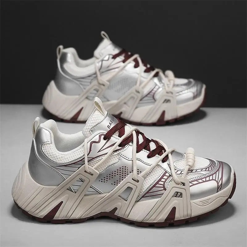 Trendy Casual Sport Shoes Increase Height Men's Student Breathable