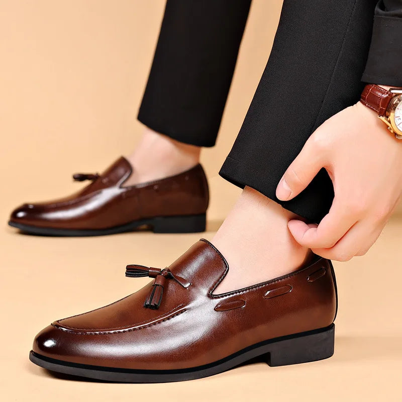 Summer Fashion Casual Leather Shoes Men Large Size Busines shoes