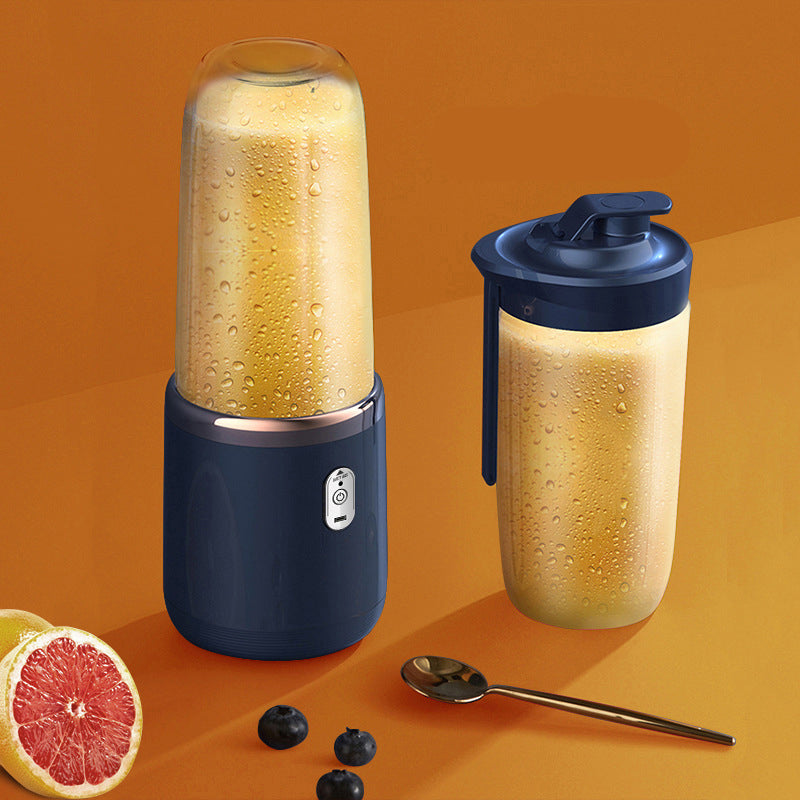 Blue Portable Electric Small Juice Extractor