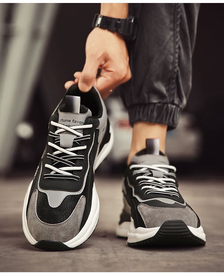 2025 men's shoes autumn leather sports shoes