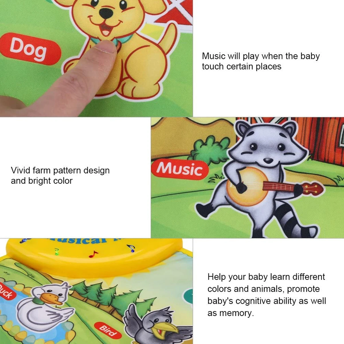60x39cm Musical Piano Mat for Kids Toddlers