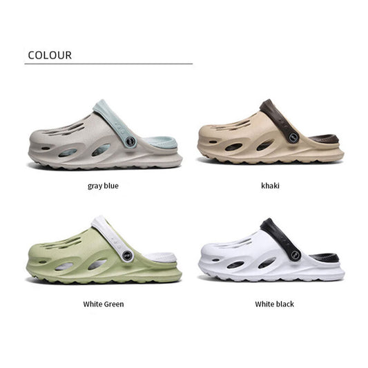 Summer Men's Fashion Beach Sandals Clogs Thick Sole Slipper