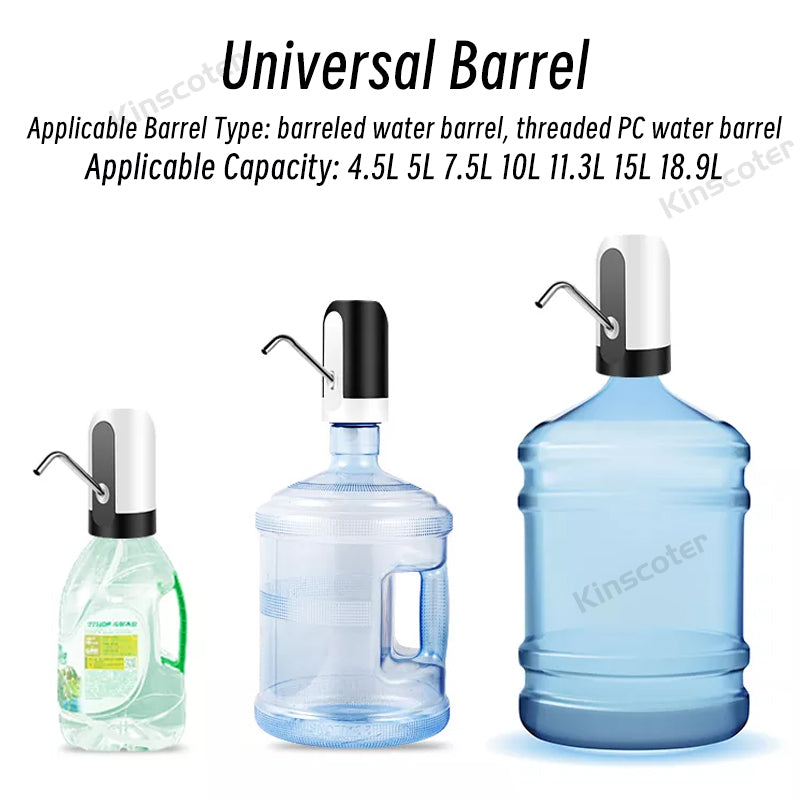 Portable Automatic Drinking Water Pump with Switch and USB Charging