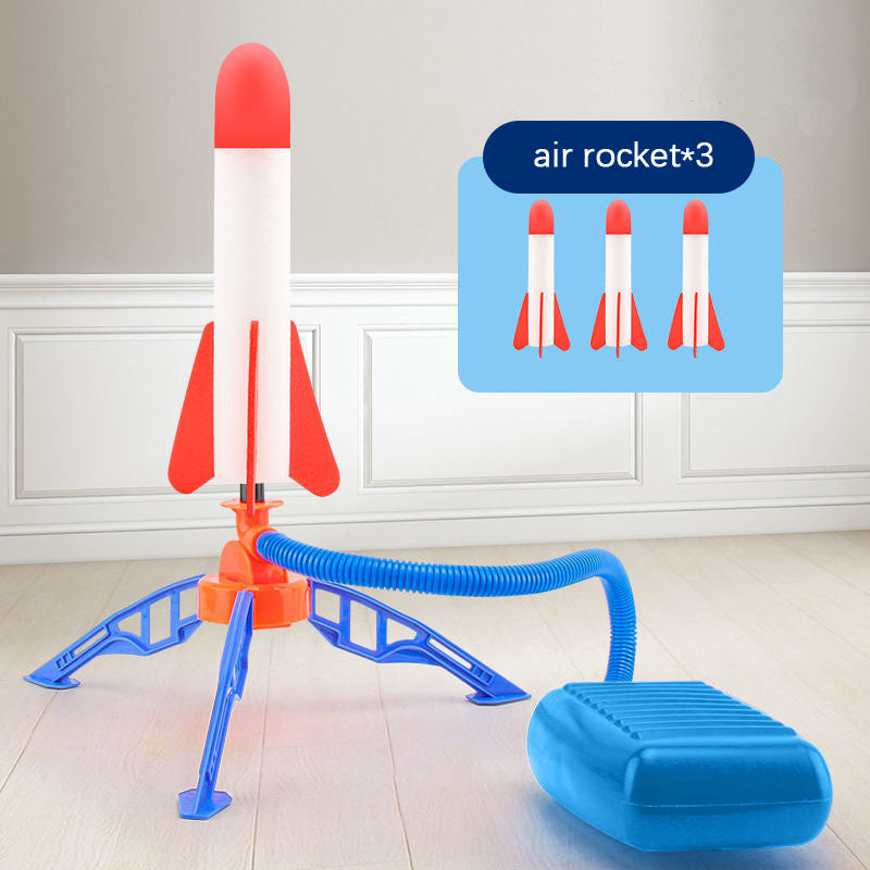 Kid Air Rocket Foot Pump Launcher Toys