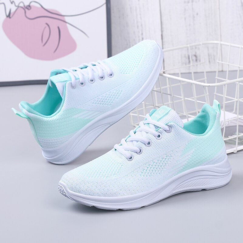Spring New  Flying Weave Mesh Sport shoes