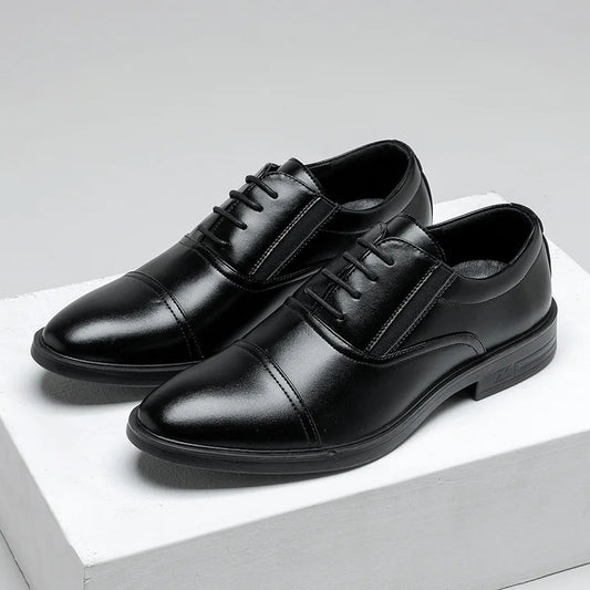 Men's Autumn New Trendy British Style Formal Shoes Three-Link Anti-Slip
