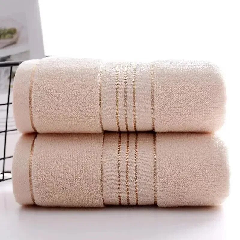 2 Towels Thickened Absorbent Towel Pure Cotton