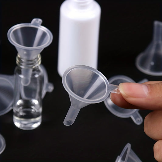 10 precision mini funnels for lab bottles