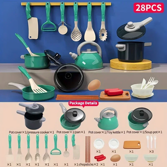 28pcs Mini Kitchen Accessories Kids Kitchen Toys