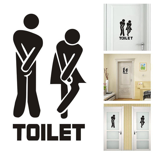 Creative Funny Toilet Wall/Door Stickers