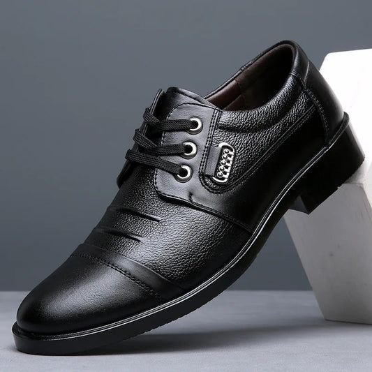 Men's Genuine Cow Leather Shoes Business Casual Shoes
